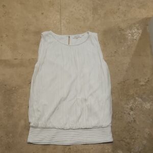Calvin Klein Elegant White Sleeveless Top